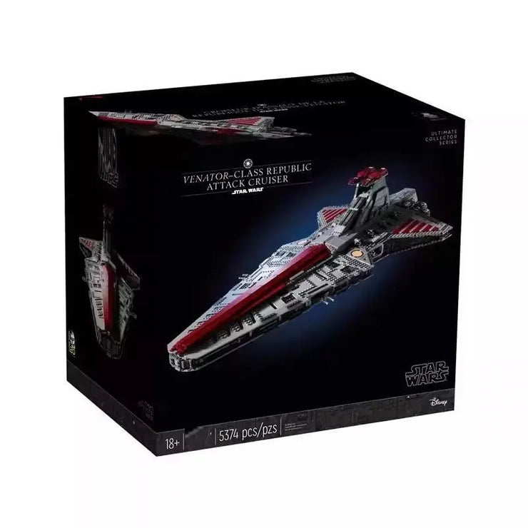 MOC 75367 Space Set Venator Class Republic Attacks Cruiser Model Building Blocks 5374 Pcs