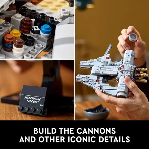 Millennium Falcon 921 Pieces – 25th Anniversary Starship Building Block Model for Display & Collectors