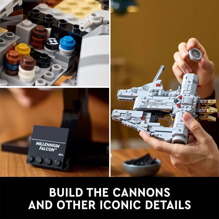 Millennium Falcon 921 Pieces – 25th Anniversary Starship Building Block Model for Display & Collectors