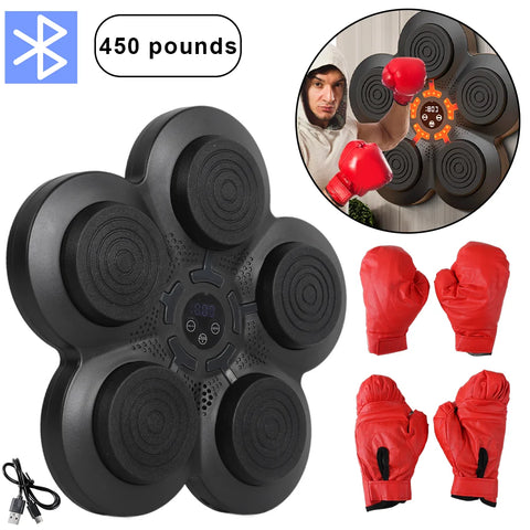 Bluetooth Smart Boxing Machine Wall Mounted Decompression Gym Trainer Fitness 2