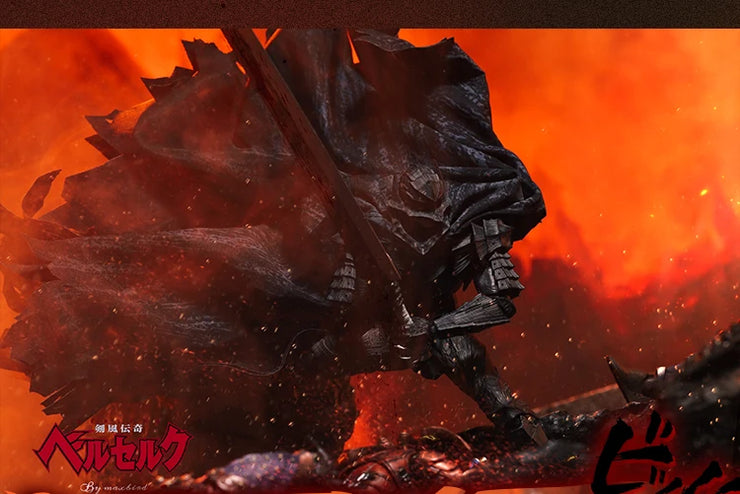 JLDZ Toy Berserk Legendary Black Swordsman Guts Action Figure Collectible