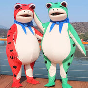 Inflatable Frog Mascot Costume – Adult Cartoon Cosplay Suit for Events, Performances & Parties