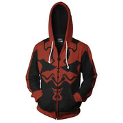 R2-D2 Cosplay Hoodie – Robot Sweatshirt with Zipper, Inspired by Darth Vader and Stormtrooper for Men and Women