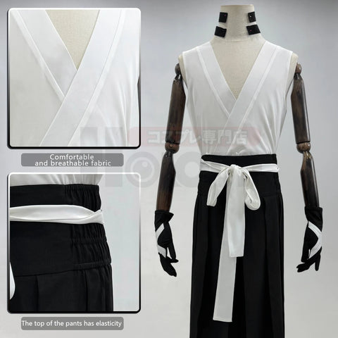 HOLOUN Bleach Kurosaki Ichigo Cosplay Outfit Haori Vest Pants