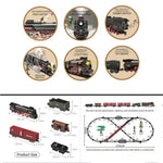 Remote Control Electric Train Set – Classic Model with Assembled Railway Tracks, Light & Sound for Kids
