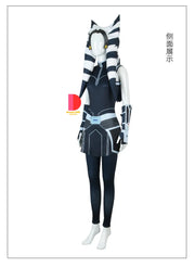 Star Wars Ahsoka Tano Costume – Adult and Child Anime Outfit with Hat for Halloween, Role Play, and Comic Con Events