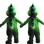 Green, Blue & Red Dinosaur Mascot Costume – Walking Character Outfit with Headgear for Adult Performances & Events