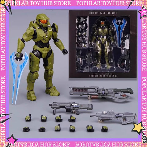 1/12 Scale Halo Action Figure Emile-A239 Articulated Action Figures PVC