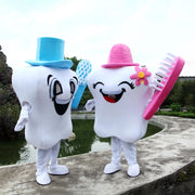 Tooth Mascot Costume – Dental Care Cosplay for Health Education, Advertising & Role Play Events