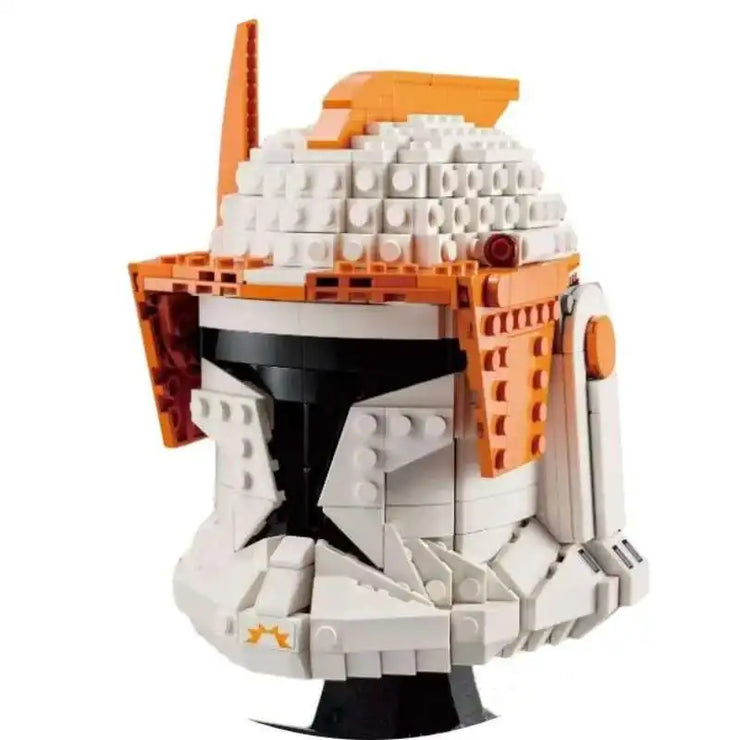 Star Wars Fighter Pilot Helmet Building Blocks Desk Decoration AT Jangos Kylos Fetts Rens C-3PO