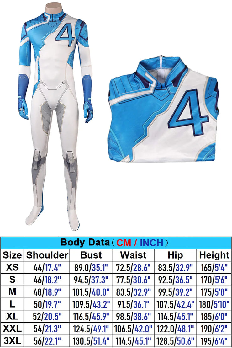 Torch Human Cosplay Costume – Fantasy Jumpsuit for Adult Men, Inspired by Game Rival Superhero for Roleplay and Party Events