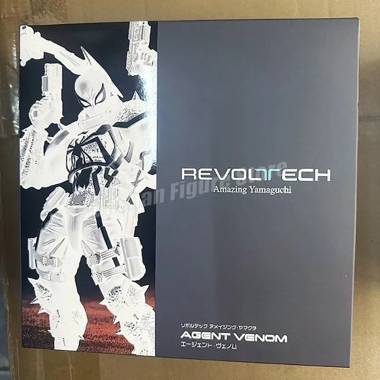 Amazing Yamaguchi Revoltech Agent Venom Action Figure – Superhero Eugene Thompson Model Toy, Perfect Gift Collection