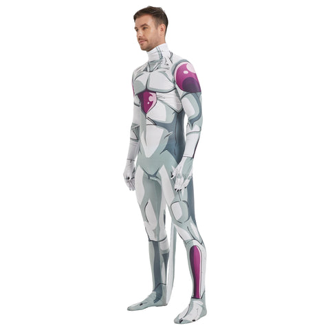 Dragon Ball Frieza Cosplay Spandex Zentai Jumpsuit Outfit