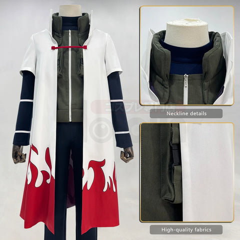HOLOUN Anime Namikaze Minato Cosplay Costume Cloak Vest