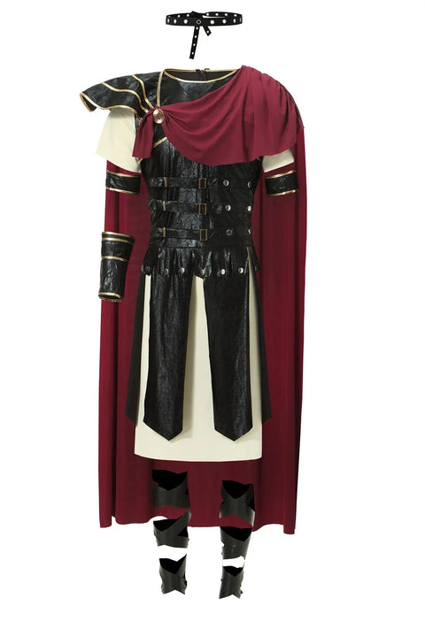 Medieval Roman Royal Knight Warrior Cosplay Halloween Costume For Men Adult Carnival Gladiators Soldier Cloak
