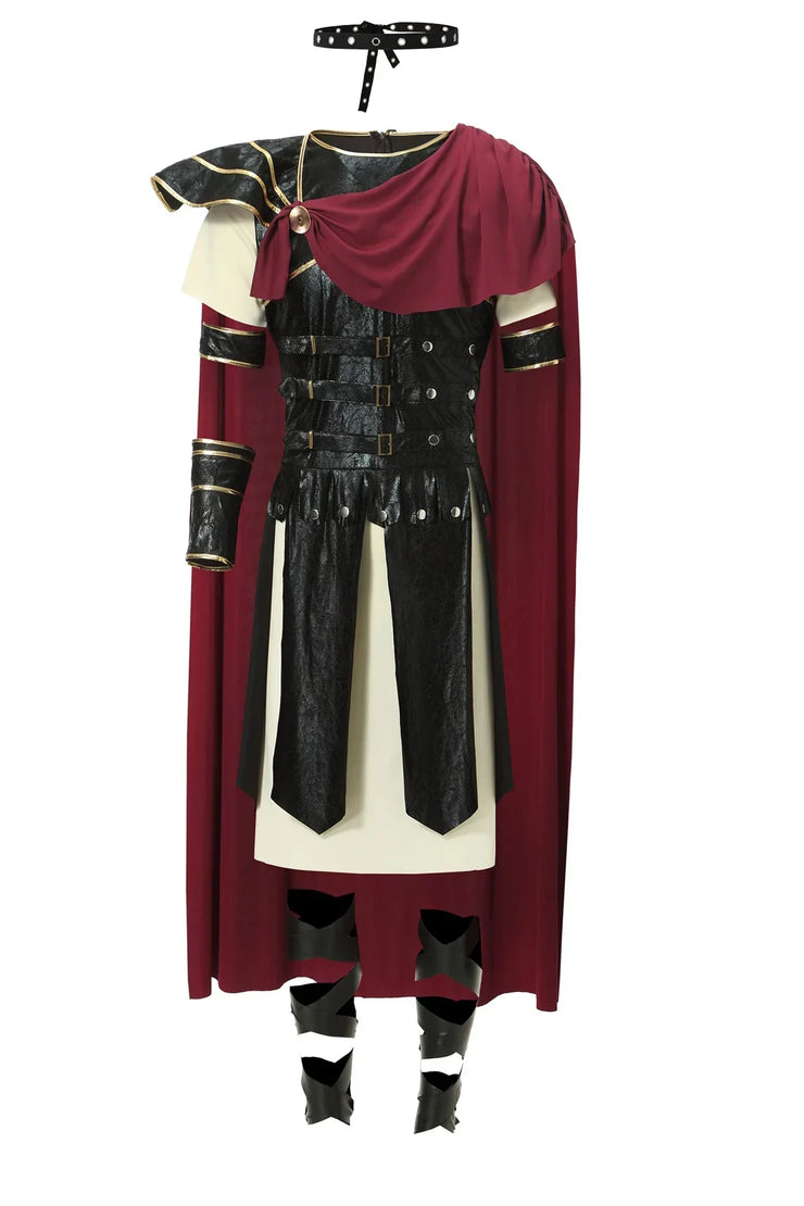 Medieval Roman Royal Knight Warrior Cosplay Halloween Costume For Men Adult Carnival Gladiators Soldier Cloak