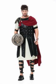 Medieval Roman Royal Knight Warrior Cosplay Halloween Costume For Men Adult Carnival Gladiators Soldier Cloak