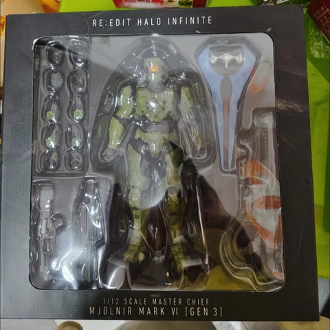 Sentinel Master Chief Action Figure Pvc Anime Collection Model Mjolnir Mk Vi Sv Action 18cm John117 S117 Movable Doll Toys