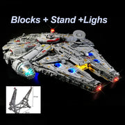 Large Millennium Ship Falcon 7541 Pieces UCS 75192 Building Blocks Bricks Toys