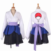 Lolita Anime Dress for Women – Cosplay Costume Featuring Akatsuki Kimono and Uchiha Sasuke Maid Dress Styles
