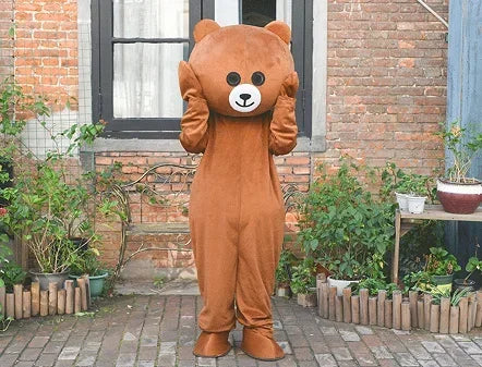 Brown Bear Mascot Costume – Cartoon Animal Character Cosplay for Carnival, Events & Identity V Theme