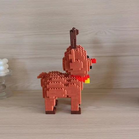 Santa Claus Elk Christmas Tree Building Blocks Toy Set Small Particle Bricks Building Blocks Toys Kids Christmas Gift