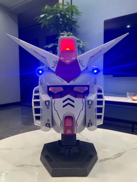 Vol.1 RX-78-02 Cyberpunk Mech Robot Helmet – 1:1 Scale Cosplay Mask with Light Touch Control