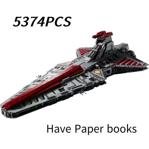 UCS Venator Class 5374 pieces Republic Attacks MOC 75367 Cruiser Building Set Blocks