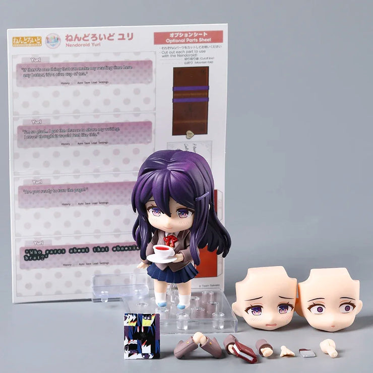 Doki Doki Literature Club! Yuri 2283 Action Figure Collectible Model Toy Doll Gift