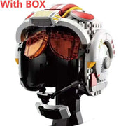 Star Wars Fighter Pilot Helmet Building Blocks Desk Decoration AT Jangos Kylos Fetts Rens C-3PO