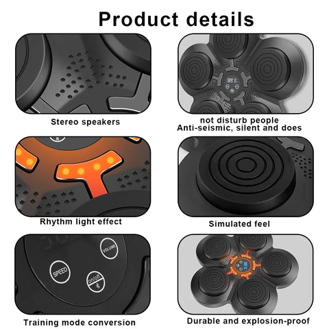 Bluetooth Smart Boxing Machine Wall Mounted Decompression Gym Trainer Fitness 2