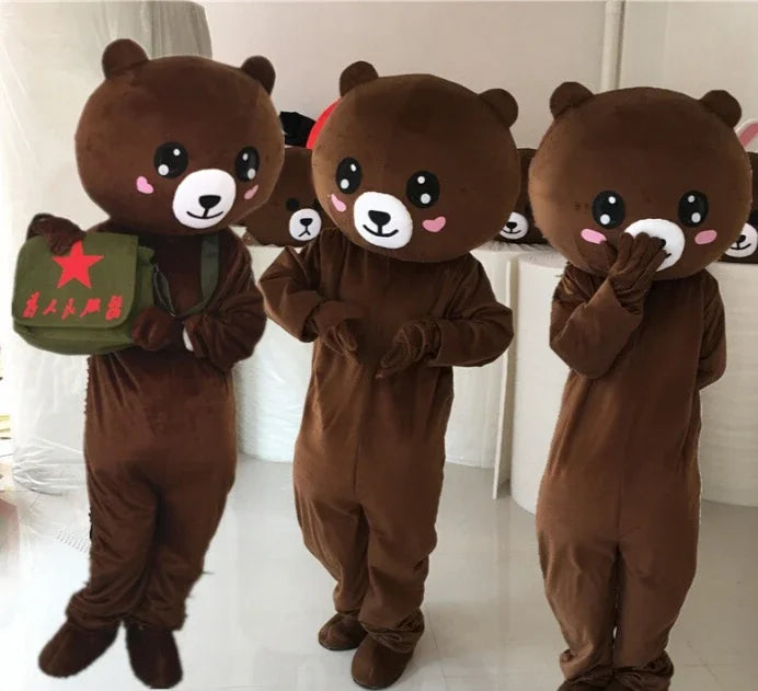 Brown Bear Mascot Costume – Cartoon Animal Character Cosplay for Carnival, Events & Identity V Theme