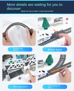 High-Speed Electric Train Set – Realistic Rail Model with Tracks for Kids to Assemble