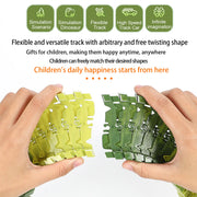 Dinosaur World Road Race Track Set – Flexible Track with Dinosaur Toys and Racing Car for Kids