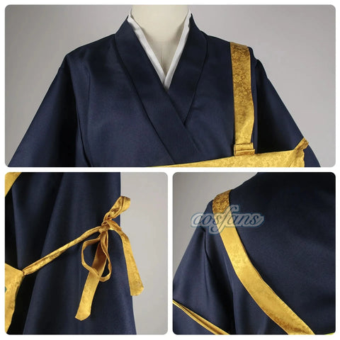Geto Suguru Cosplay Costume – Blue or Black Anime Kimono Outfit for Men and Women, Ideal for Halloween and Events