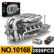 Engine Building Blocks Model Series Technical STEM Toys Moc Tank V8 Engine Supercar W16 Bricks Assembly Toy Set Kids Adults Gift