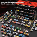 48-Piece Alloy Car Set – Classic Racing and Tin Car Models in Gift Box for Kids