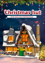 766pcs Christmas Cottage Building Toys Building Block Brick Set Kids Christmas Gift