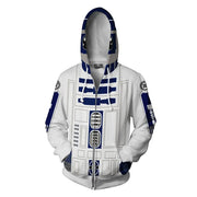 Cosplay Hoodie Jacket – Stormtrooper, Mandalorian, and Darth Vader Designs for Men’s Spring/Autumn Wear, Ideal for Halloween and Party Props