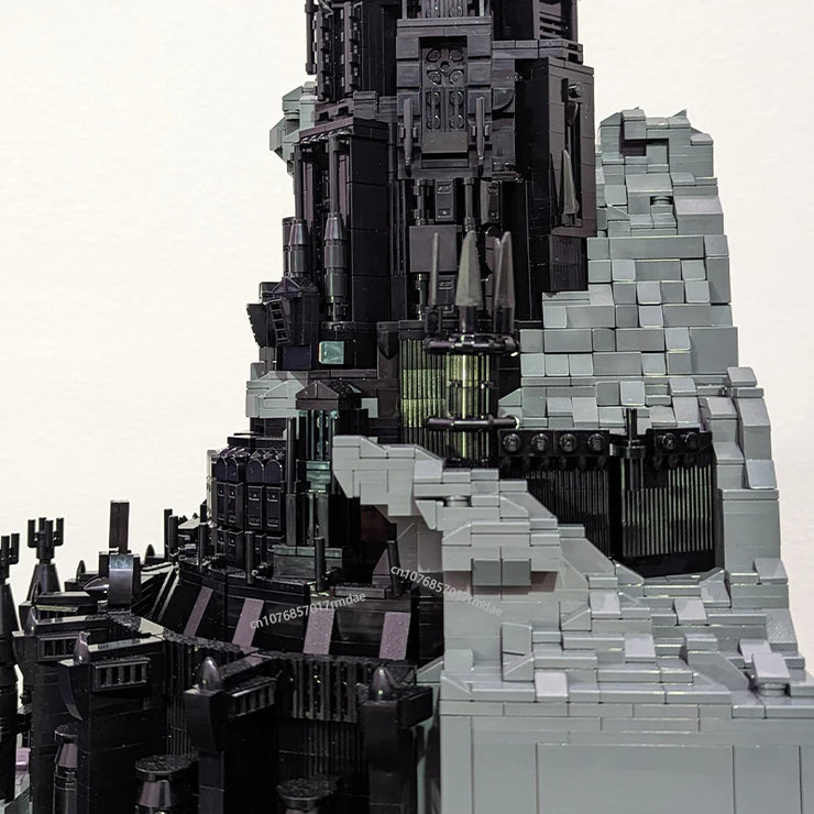MOC Famous rings Movie Architecture Dark Tower Fortress of Sauron Barad-dur Ultimate Collection 5996 Pcs