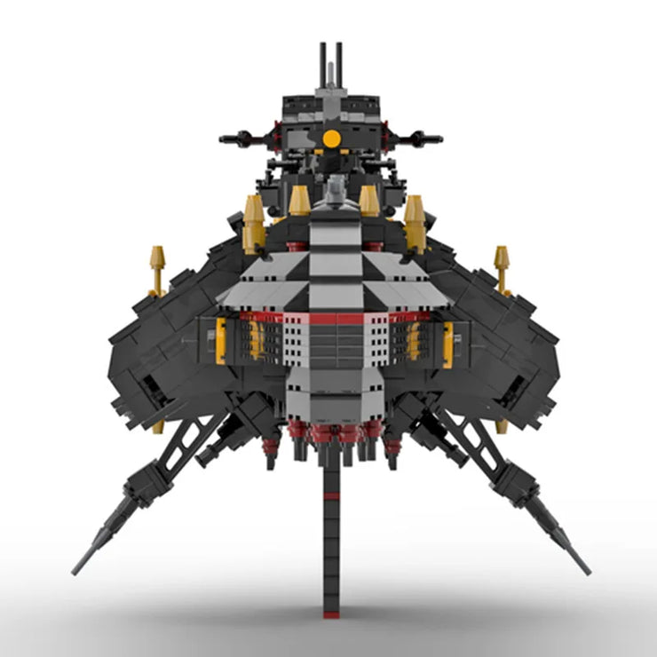 Creative MOC Small Particle Building Block Space Battleship Model Warhammer 40K 2346 Pcs