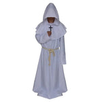 Cosplay Plague Doctor  Costume Medieval Hooded Robe Steampunk Terror Mask Hat Adult Halloween Party Role Play Size S-XL