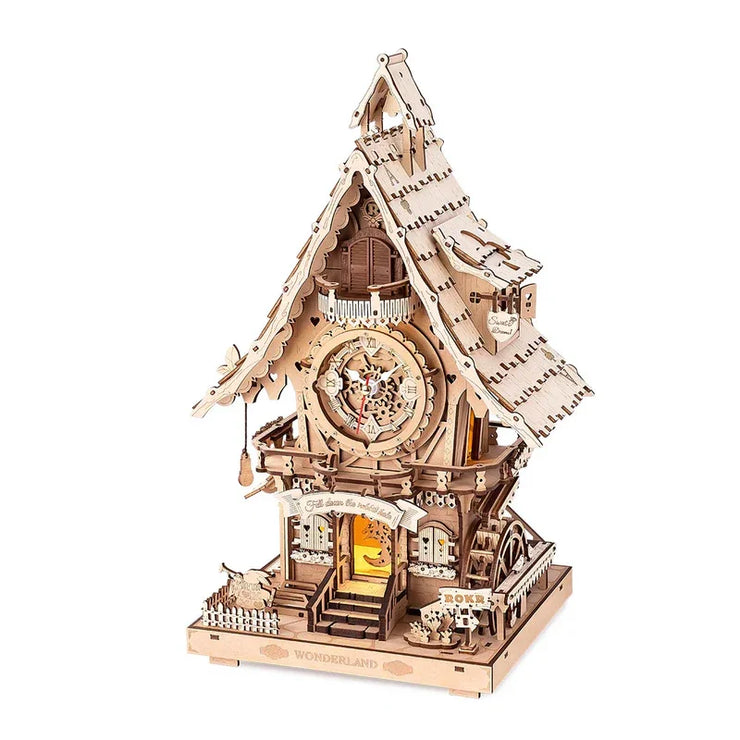 Robotime ROKR Black Forest Cuckoo Clock – 3D Wooden Puzzle Model Kit