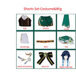 Genshin Impact Venti Cosplay Costume Wig Dress