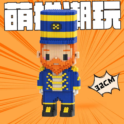 32cm Guardian Model Building Blocks Royal Soldier Figure Block Toy for Boys & Girls Birthday Gift Living Room Decor Assembly Kit