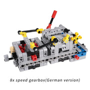 MOC DIY Electric Motor & Gearbox Kit – Technical Building Blocks for Mechanical Models