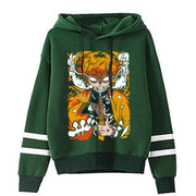 Demon Slayer Hoodie Zenitsu Agatsuma Pullovers Sweatshirt Fashion Manga Street Cool Top Demon Slayer Anime