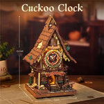 Robotime ROKR Black Forest Cuckoo Clock — 3D Wooden Puzzle Kit (Ages 12+)