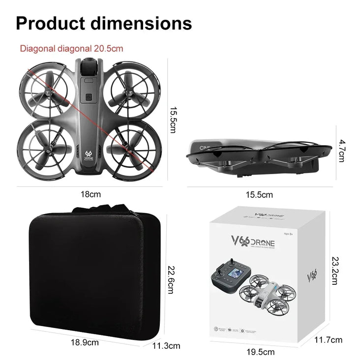 Xiaomi Mijia MINI V666 Drone 4K Professional WIFI 5G Dron Obstacle Avoidance Brushless Altitude Headless Mode RC Quadcopter Toys