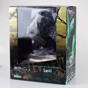 28cm Attack on Titans Levi Ackerman Action Anime Figura Kawai Eren Jaege Mikasa Ackerman The Armored Titan Figure